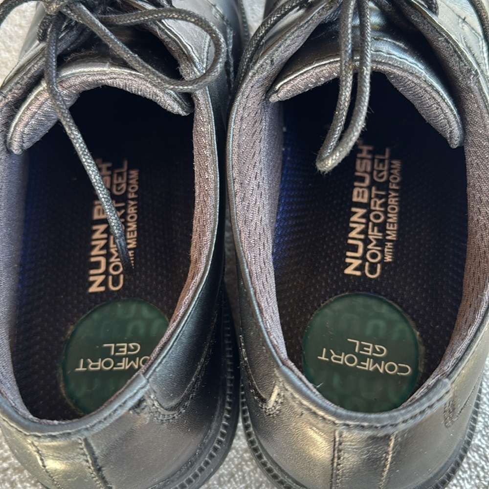 Nunn Bush dress shoes Leather Men's 8.5‎ or 8 1/2 black lace up special occasion - Picture 7 of 10